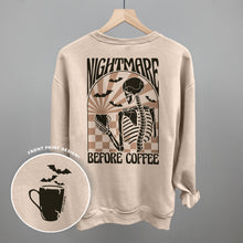 Load image into Gallery viewer, Nightmare Before Coffee (Back Print)