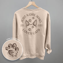 Load image into Gallery viewer, Just A Girl Who Loves Cats (Back Print)