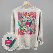 Load image into Gallery viewer, Abstract Floral Teacher Doodle (Back Print)