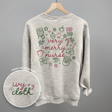 Load image into Gallery viewer, Very Merry Nurse Doodles (Back Print)