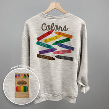 Load image into Gallery viewer, Crayon Colors (Back Print)