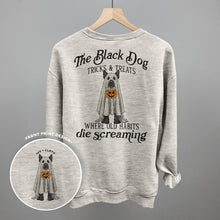 Load image into Gallery viewer, The Black Dog Tricks and Treats (Back Print)