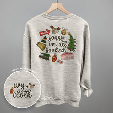 Load image into Gallery viewer, Sorry I'm All Booked Christmas Movies (Back Print)