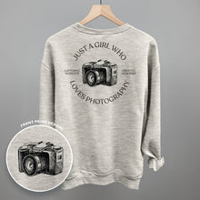 Load image into Gallery viewer, Just A Girl Who Loves Photography (Back Print)