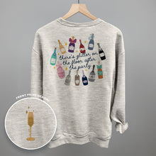 Load image into Gallery viewer, Glitter Champagne Bottles Doodle (Back Print)