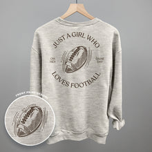 Load image into Gallery viewer, Just A Girl Who Loves Football (Back Print)