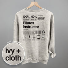 Load image into Gallery viewer, Pilates Instructor Nutrition Facts (Back Print)