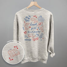 Load image into Gallery viewer, Book Girl Summer Colorful (Back Print)