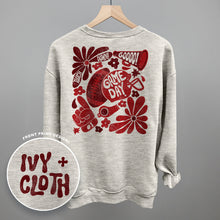 Load image into Gallery viewer, Floral Game Day Red (Back Print)