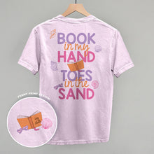 Load image into Gallery viewer, Book In My Hand, Toes In The Sand (Back Print)