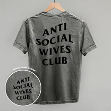 Load image into Gallery viewer, Anti Social Wives Club (Black) (Back Print)