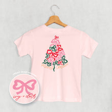 Load image into Gallery viewer, Merry Christmas Bow Tree (Kids Back Print)