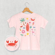 Load image into Gallery viewer, Beach Doodles (Kids Back Print)