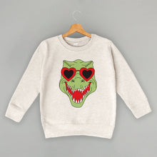 Load image into Gallery viewer, Dino Heart Glasses (Green) (Kids)