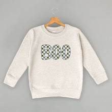Load image into Gallery viewer, Boo Checkered (Blue &amp; Green) (Kids)