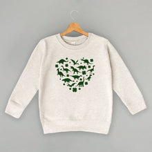 Load image into Gallery viewer, Clovers + Dinosaurs Heart (Kids)