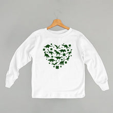 Load image into Gallery viewer, Clovers + Dinosaurs Heart (Kids)