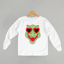 Load image into Gallery viewer, Dino Heart Glasses (Green) (Kids)