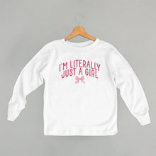 Load image into Gallery viewer, I'm Literally Just A Girl Bow (Kids)