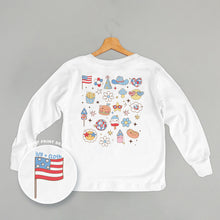 Load image into Gallery viewer, Patriotic Retro Doodles (Kids Back Print)