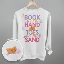 Load image into Gallery viewer, Book In My Hand, Toes In The Sand (Back Print)