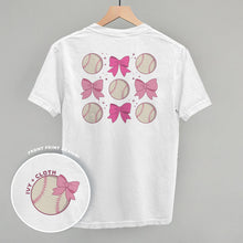 Load image into Gallery viewer, Baseball and Bows (Back Print)