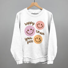 Load image into Gallery viewer, Happy To See Your Face (Smiley Faces + Script)