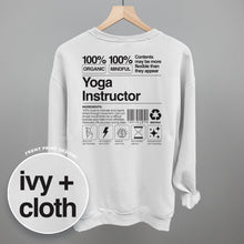 Load image into Gallery viewer, Yoga Instructor Nutrition Facts (Back Print)