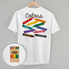 Load image into Gallery viewer, Crayon Colors (Back Print)
