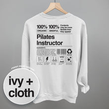 Load image into Gallery viewer, Pilates Instructor Nutrition Facts (Back Print)