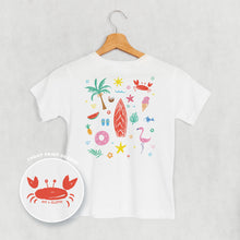 Load image into Gallery viewer, Beach Doodles (Kids Back Print)