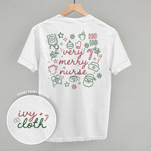 Load image into Gallery viewer, Very Merry Nurse Doodles (Back Print)