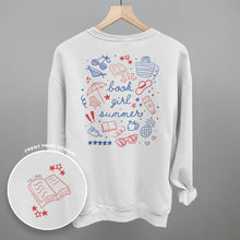 Load image into Gallery viewer, Book Girl Summer Colorful (Back Print)