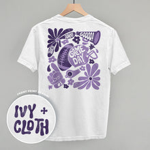 Load image into Gallery viewer, Floral Game Day Purple (Back Print)