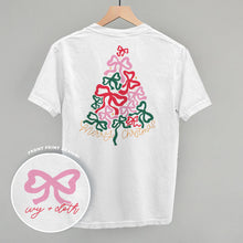 Load image into Gallery viewer, Merry Christmas Bow Tree (Back Print)