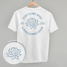 Load image into Gallery viewer, Just A Girl Who Loves Doing Yoga (Back Print)
