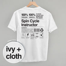 Load image into Gallery viewer, Spin Cycle Instructor Nutrition Facts (Back Print)