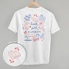 Load image into Gallery viewer, Book Girl Summer Colorful (Back Print)
