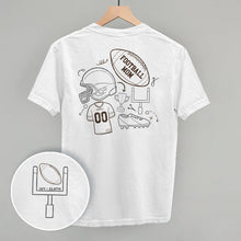 Load image into Gallery viewer, Football Mom Doodle (Back Print)