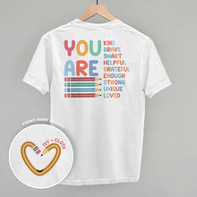 Load image into Gallery viewer, You Are (Teacher Affirmations) (Back Print)