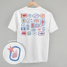 Load image into Gallery viewer, Summer Postage Stamp Doodles (Back Print)