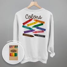 Load image into Gallery viewer, Crayon Colors (Back Print)
