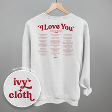 Load image into Gallery viewer, I Love You Book Quotes Back Print