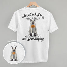 Load image into Gallery viewer, The Black Dog Tricks and Treats (Back Print)
