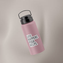 Load image into Gallery viewer, Life Happens Yoga Helps Decal
