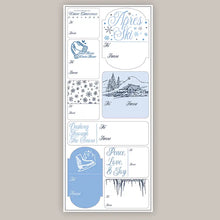 Load image into Gallery viewer, Apres Ski Holiday Tags (Sticker Sheet)