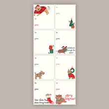 Load image into Gallery viewer, Dog Holiday Tags (Sticker Sheet)