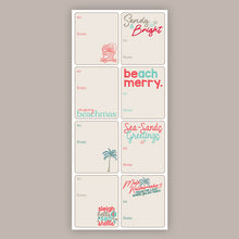 Load image into Gallery viewer, Merry Beachmas Holiday Tags (Sticker Sheet)