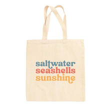 Load image into Gallery viewer, Saltwater, Seashells, Sunshine Tote Bag