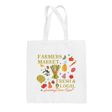 Load image into Gallery viewer, Fresh &amp; Local Farmers Market Tote Bag